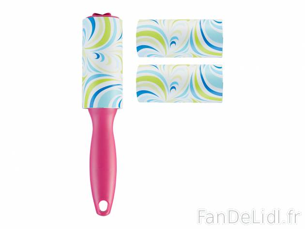 Set de brosses adhésives , le prix 2.99 €  
-  2 rouleaux de rechange inclus
 