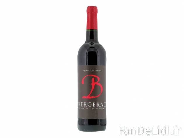 Bergerac AOP , prezzo 1.99 € 
- Température optimale de dégustation : 16°C ...
