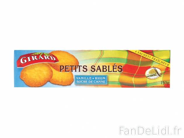 Petits sablés au sucre de canne , prezzo 0.99 € per 150 g au choix, 1 kg = 6,60 ...