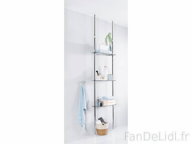 Étagère de salle de bains télescopique , le prix 21.99 € 
- Env. 60 x 165-270 ...