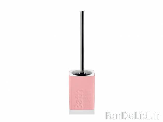 Brosse et porte-brosse WC , le prix 5.99 € 
- Env. 10,5 x 10,5 x 38,5 cm
- Porte-brosse ...