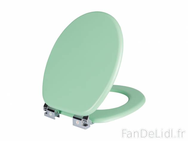 Abattant WC , le prix 14.99 € 
- En MDF laqué
- Résistant aux rayures
- Env. ...
