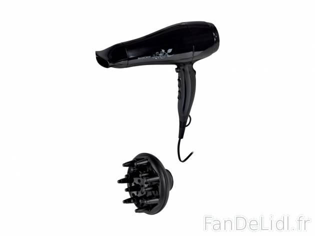 Sèche-cheveux à technologie ionique , le prix 11.99 € 
- 2 200 W
- Fonction ...