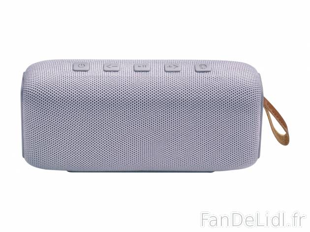 Enceinte Bluetooth® , le prix 21.99 € 
- 2 200 mAh
- Jusqu’à 16 heures d’écoute
- ...