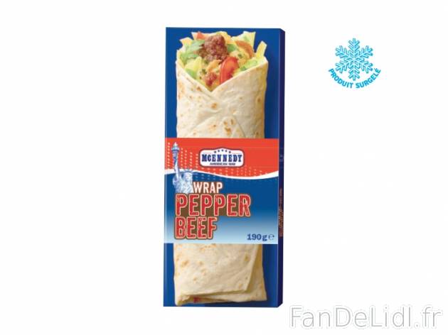 Wrap , prezzo 1.99 € per 190 g au choix, 1 kg = 10,47 € EUR. 
- Au choix : ...