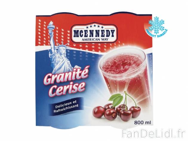 Granité , prezzo 1.99 € per 4 x 200 ml au choix, 1 L = 2,49 € EUR. 
- Au choix ...
