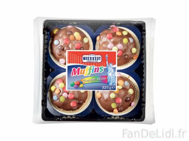 4 muffins , prezzo 2.39 € per 325 g au choix, 1 kg = 7,35 € EUR. 
- Au choix ...