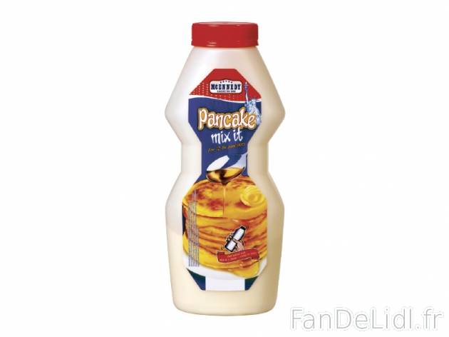 Préparation pour pancakes , prezzo 1.29 € per 200 g, 1 kg = 6,45 € EUR. 
- ...