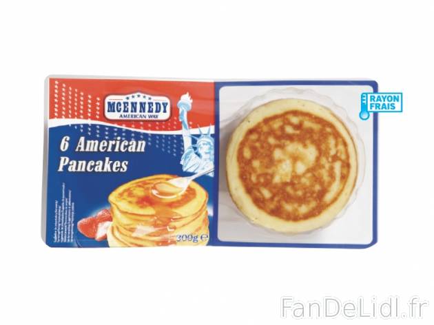 6 pancakes , prezzo 1.59 € per 300 g, 1 kg = 5,30 € EUR.