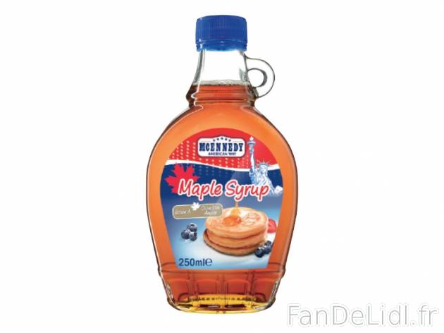 Sirop d&apos;érable , prezzo 3.49 € per 250 ml, 1 L = 13,96 € EUR.