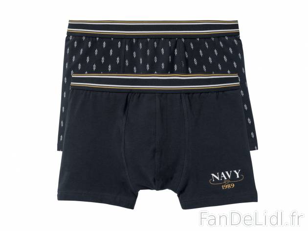 Boxers homme , le prix 4.99 € 
- Du S au XL selon modèle.
- Ex. 95 % coton ...
