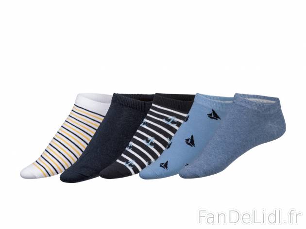 Socquettes homme , le prix 2.99 € 
- Du 39-42 au 43-46 selon modèle.
- Ex. ...