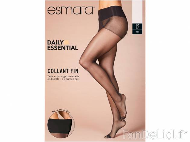Collant fin 20 DEN , le prix 2.99 € 
- Du M au XL selon modèle.
- Ex. 81 % ...
