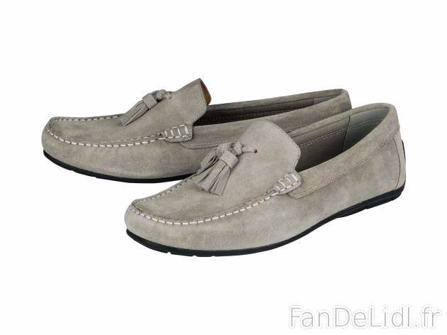 Mocassins en cuir homme , le prix 16.99 € 
- Du 41 au 45 selon modèle.
- Ex. ...