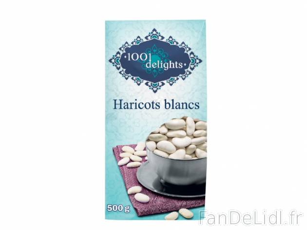Haricots blancs , prezzo 1.29 € per 500 g, 1 kg = 2,58 € EUR. 
- Inédit chez ...