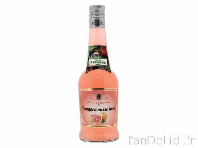 Crème de pamplemousse rose , prezzo 3.59 &#8364; per 50 cl, 1 L = 7,18 € ...