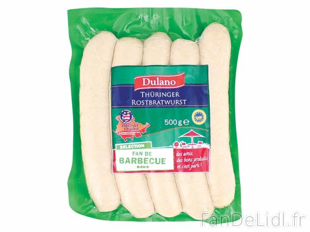 5 Thüringer Rostbratwurst IGP saucisses de Thuringe , prezzo 2.79 € per 500 ...