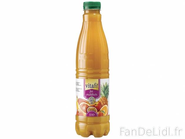 Pur jus multifruits , prezzo 1.09 € per La bouteille de 1 L 
- 100 % de teneur ...