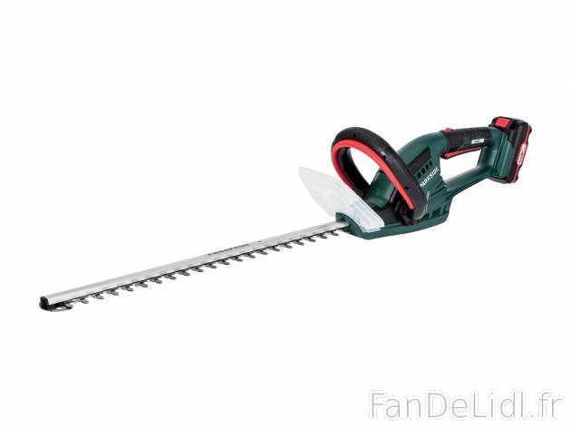 Taille-haies Parkside, X20VTeam, le prix 64.99 € 
- 20 V (2,0 Ah)
- 1 300 tr/min
- ...