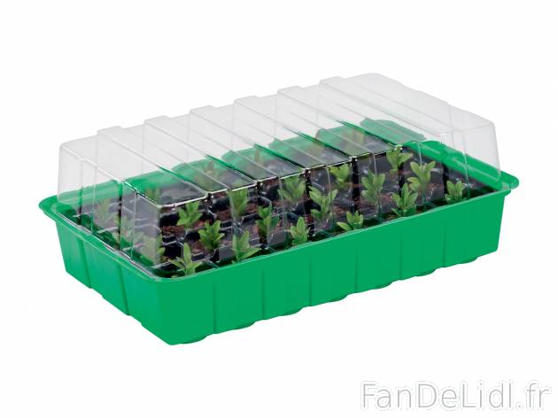 Mini-serres , le prix 3.99 € 
- Pour vos graines, pousses et boutures
- 24 alvéoles
- ...