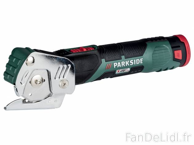 Découpeur multifonction sans fil Parkside, le prix 39.99 € 
Caractéristiques ...