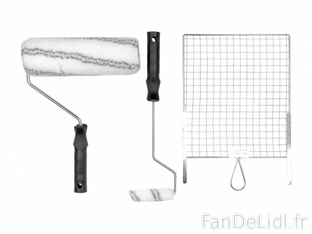 Set d’outils de peinture , le prix 9.99 € 
Set de 4 : 
- 1 grille métallique ...