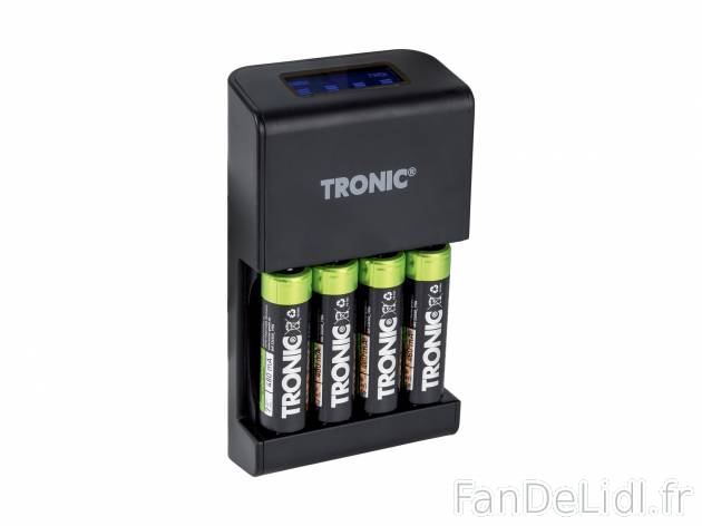 Chargeur de piles , le prix 14.99 € 
- Indicateur d’état de charge lumineux
- ...