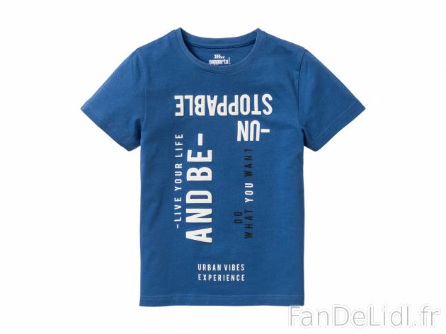 T-shirt , le prix 3.99 € 
- Du 6-8 ans au 12-14 ans (122-128 au 158-164 cm) selon ...
