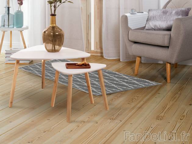Tables gigognes , le prix 29.99 € 
- Env. 39,5 x 63,5 x 60 cm / env. 35 x 42,3 ...