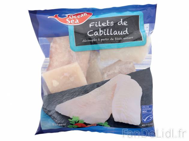 Filets de cabillaud MSC , le prix 5.09 € 

Caractéristiques

- Pêche durable
- ...