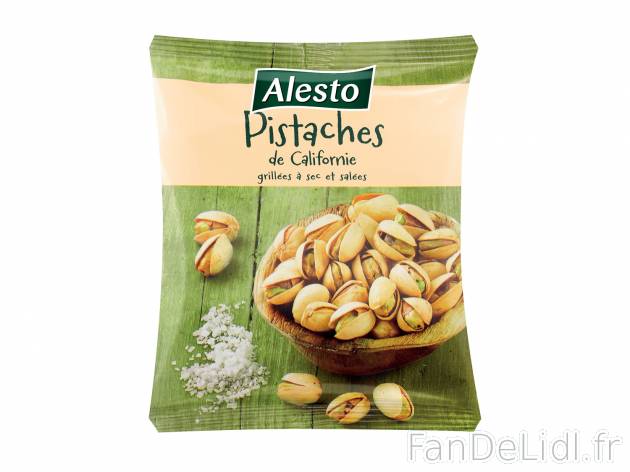 Pistaches , le prix 2.89 €  
-  Grillées et salées 