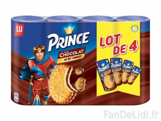 Prince saveur chocolat , le prix 3.51 €  
-  Lot de 4