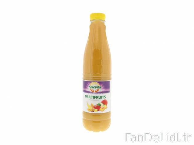 Pur jus multifruits , le prix 1.15 € 
- La bouteille de 1 L : 1,37 €
- Les ...