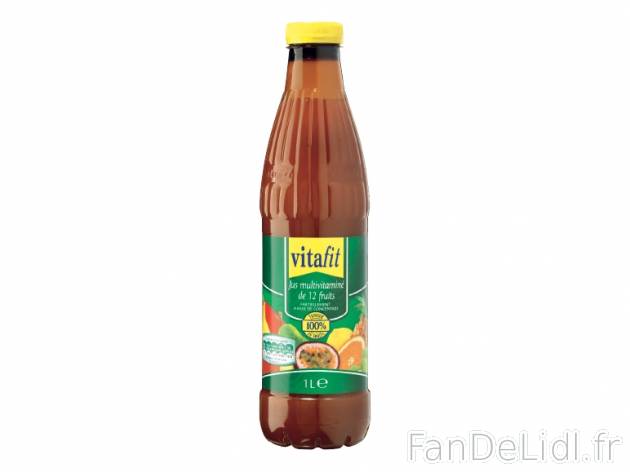 Jus multivitaminé , prezzo 0.95 € per La bouteille de 1 L 
- 100 % de teneur ...
