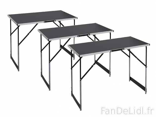 3 tables multi-usage , prezzo 49.99 € per Le lot 
- Multi-usage, comme tables ...