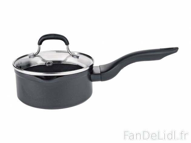 Casserole en aluminium , le prix 12.99 € 
- Env. 1 L
- Couvercle en verre avec ...