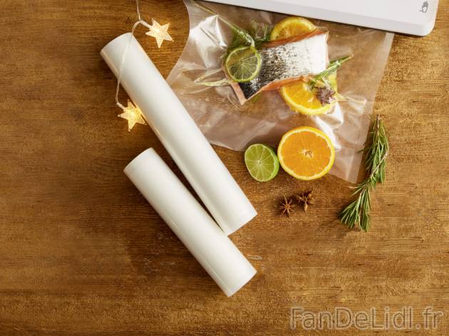 Rouleaux de film pour appareil de mise sous vide en , le prix 5.99 € 
- Lot de ...