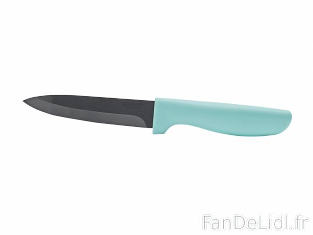 Couteau en céramique , le prix 2.99 € 
- Env. 10 cm
- Lame en céramique d’oxyde ...