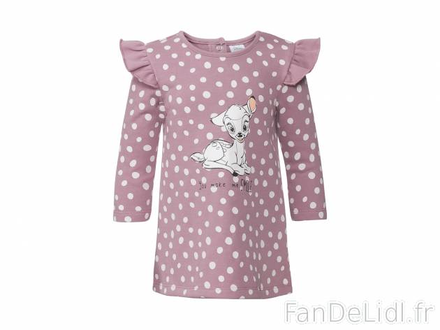 Robe molletonnée bébé fille , le prix 5.99 € 
- Du 2-6 mois au 12-24 mois ...