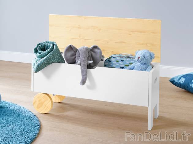 Coffre à jouets , le prix 39.99 € 
- Env. 90 x 42 x 32 cm (l x h x p)
- Env. ...