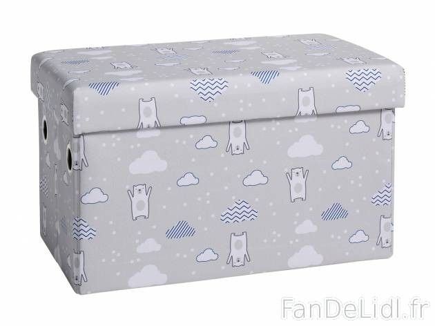 Banc-coffre , le prix 11.99 € 
- Env. 50 x 30 x 30 cm (l x h x p) 
- Env. 33 ...