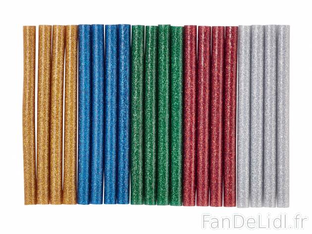 Bâtons de colle basse température , le prix 1.49 € 
- Lot de 20
- Autre modèle ...