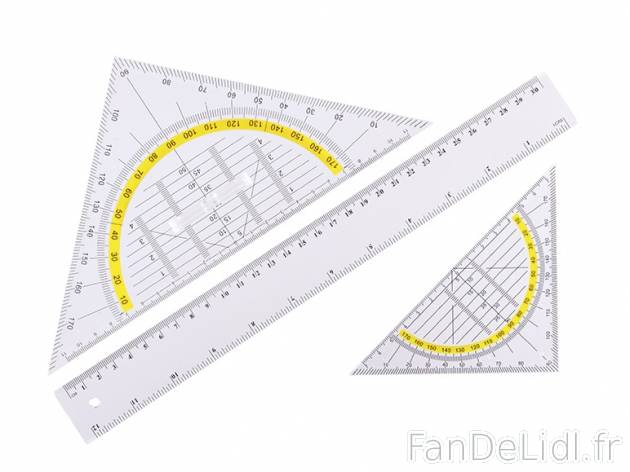 Set de géométrie , prezzo 0.99 € per Le set au choix 
-      3 pièces