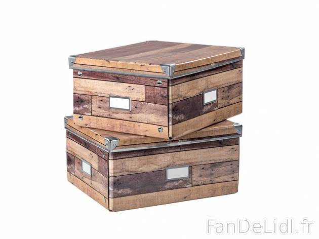 2 boîtes de rangement , prezzo 6.99 € per Le lot au choix 
- A monter soi-même ...