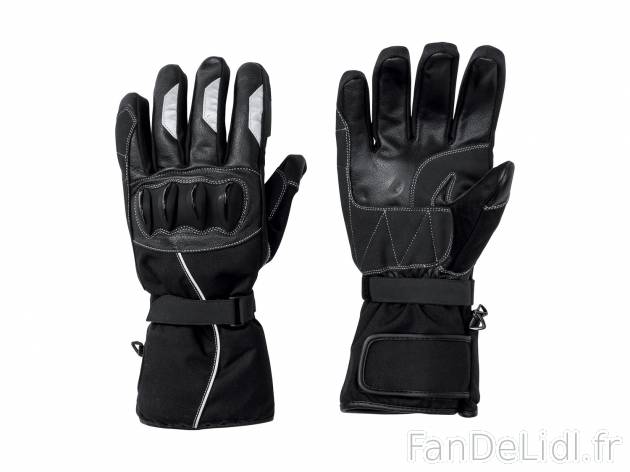 Gants de moto en cuir , le prix 19.99 € 
- Tailles 8, 9 et 10
- Ex. Dessus 100 ...