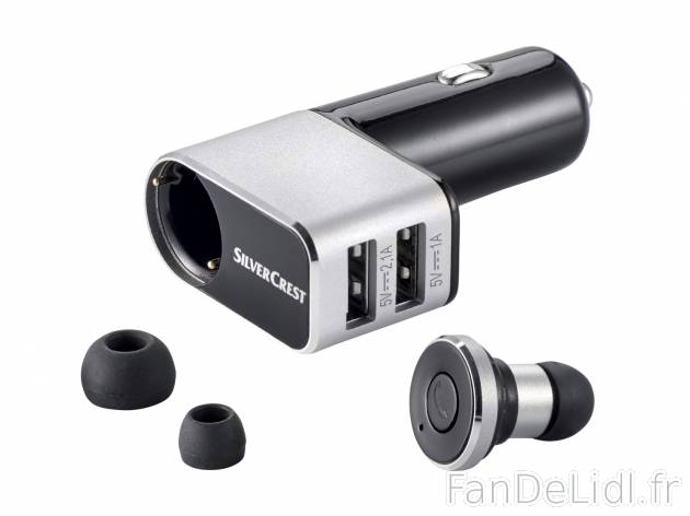 Kit mains-libres Bluetooth® , le prix 14.99 € 
- Recharge de l’oreillette ...