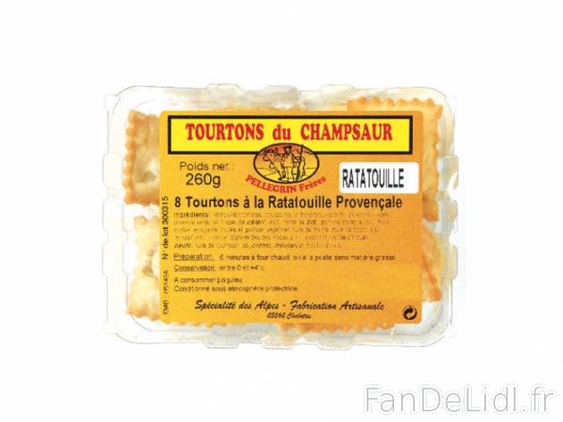 Tourtons du Champsaur , prezzo 2.99 € per 200/260 g au choix, 1 kg = 14,95 € ...