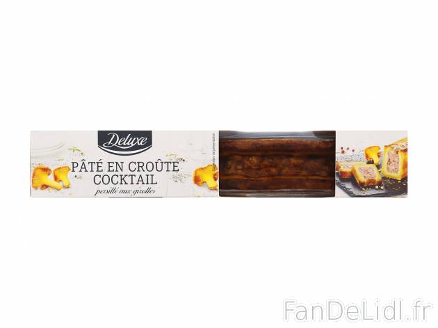 Pâté en croûte cocktail persillé aux girolles , le prix 2.29 € 

Caractéristiques

- ...
