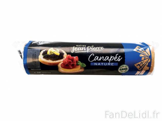 Toasts ronds  chez lidl , le prix 0.89 €