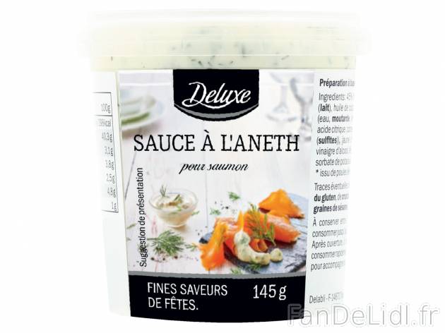Sauce à laneth , le prix 1.59 € 

Caractéristiques

- Transformé en France
- ...
